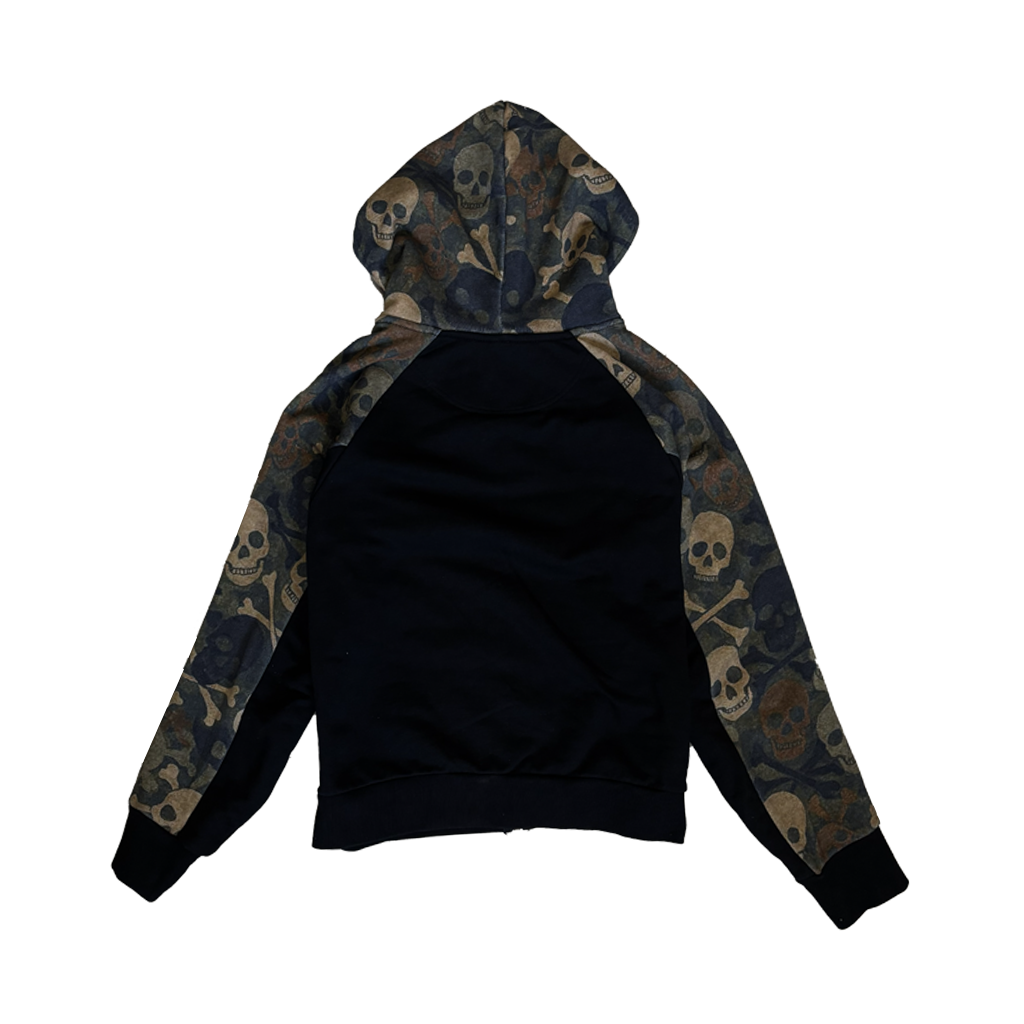SkullBloom Camo Zip-up hoodie